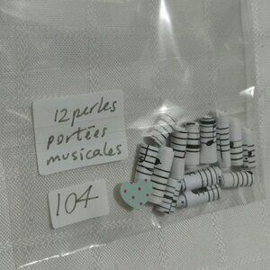 One-of-a-kind handmade/hand rolled paper beads/jewelry making/craft supplies/DIY